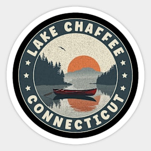 Lake Chaffee Connecticut Sunset Sticker